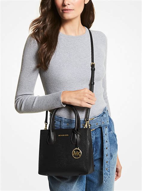 Michael Kors Mercer Medium Pebbled Leather Brossbody Bag